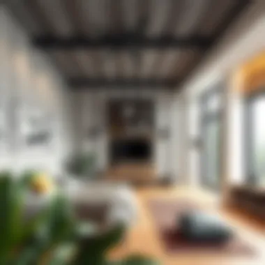 Acoustic insulation materials in a modern home