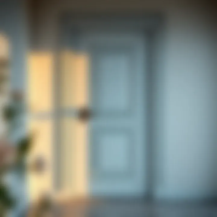 Aesthetic transformation of a door after painting