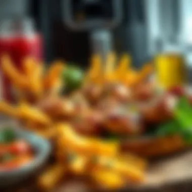 Tasty air fryer snack platter