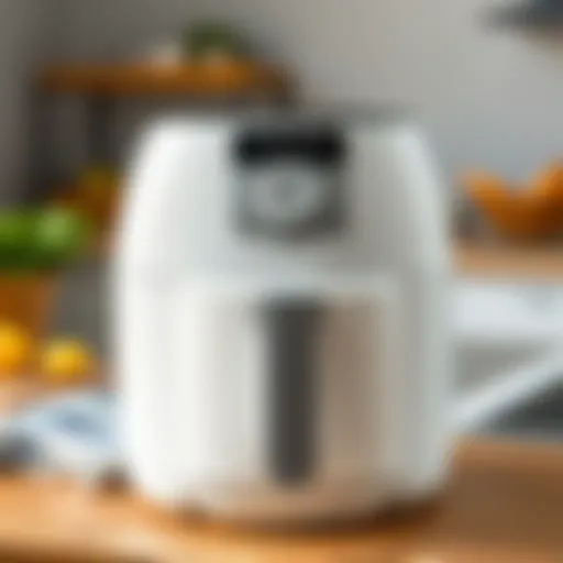 Clean airfryer with shiny surface