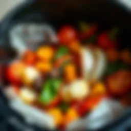 Delicious air fryer dish featuring vibrant vegetables