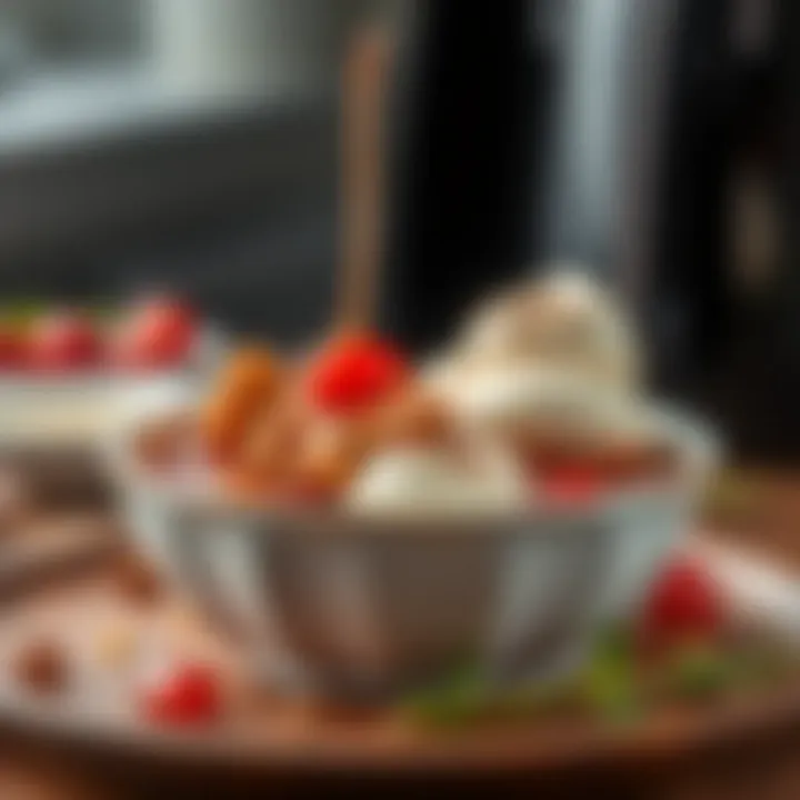 Savory air fryer dessert showcasing rich flavors