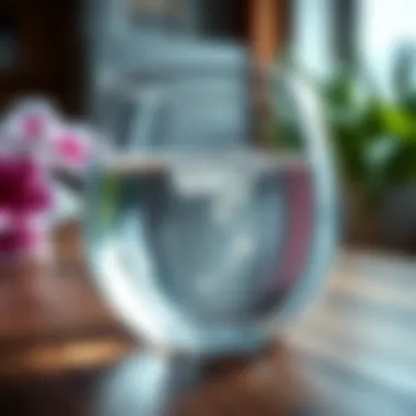 Crystal clear aquarium glass after cleaning