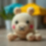 A beautifully crafted amigurumi animal figure showcasing intricate stitches.