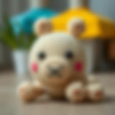 A beautifully crafted amigurumi animal figure showcasing intricate stitches.