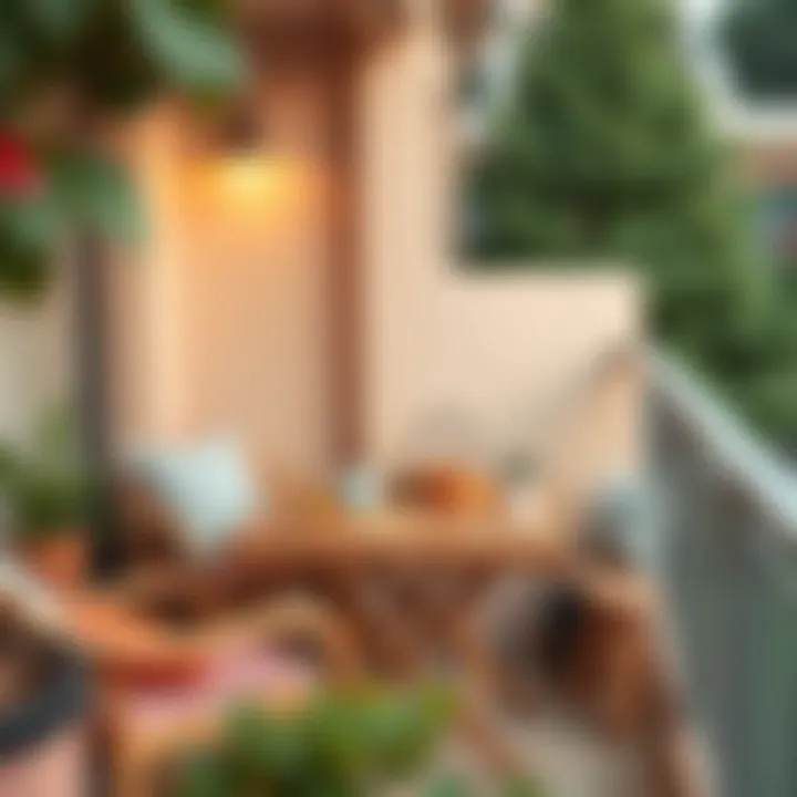 DIY balcony table project example