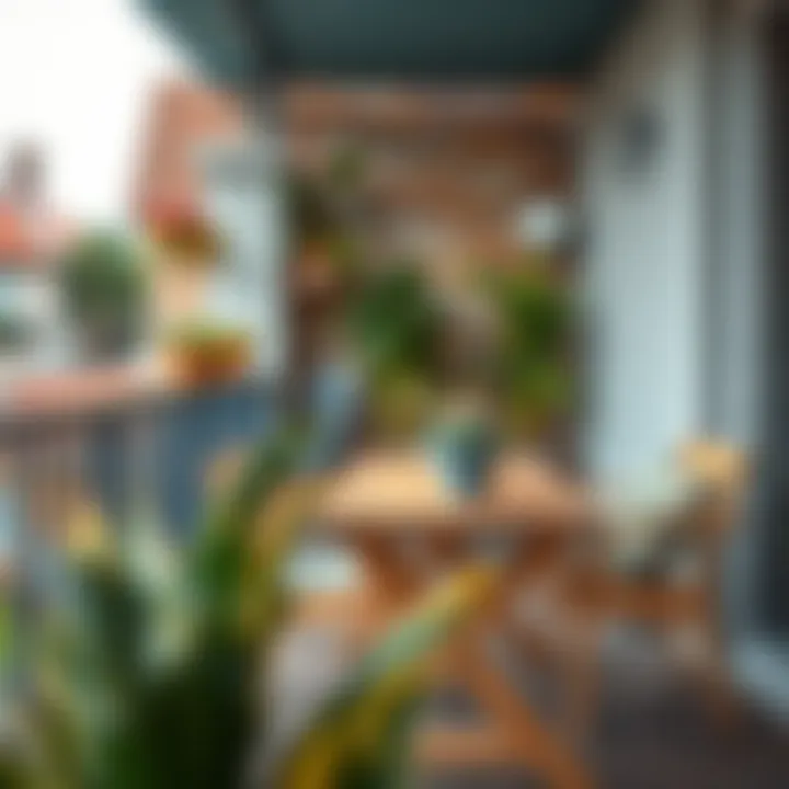 Materials used for creating a balcony table