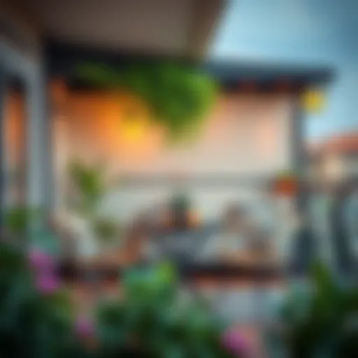 Modern balcony table showcasing creative design