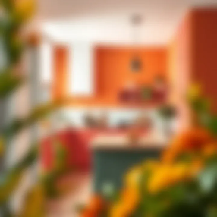 Vibrant kitchen walls that invigorate the space