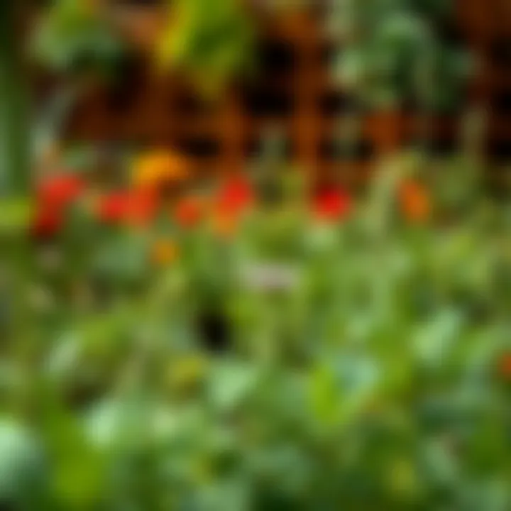 Lush garden showing healthy growth of plants