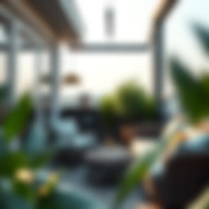 Functional balcony space optimized for relaxation