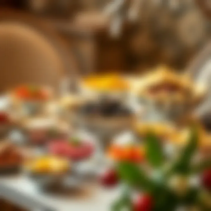 Impressive Display of Bowl Delights An elegant table setting featuring an array of bowl desserts to impress guests.