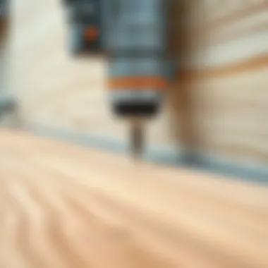 Close-up of the installation technique showcasing precision and craftsmanship.