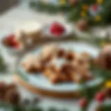 A beautifully arranged plate of cinnamon gingerbread cookies