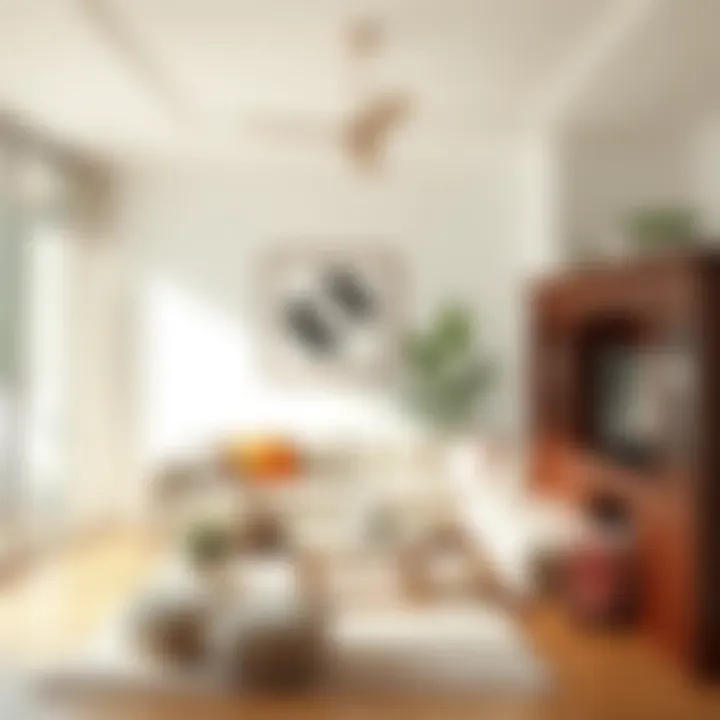 A bright, well-lit living space after cleaning