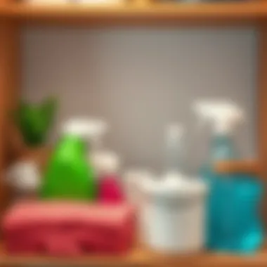 Organized cleaning supplies