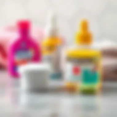 Necessary materials for cleaning nail glue stains