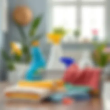 Selection of cleaning materials