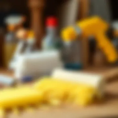 Cleaning tools for removing adhesives