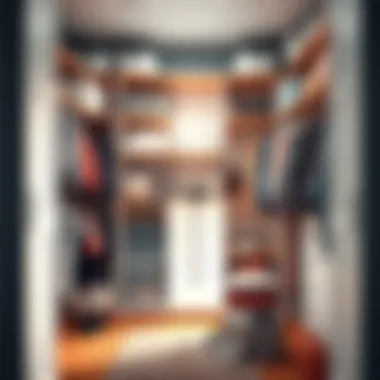 A beautifully organized closet showcasing various storage solutions