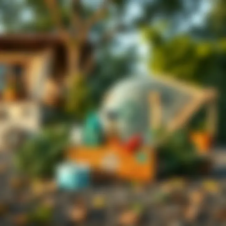 A community initiative promoting recycling and sustainability