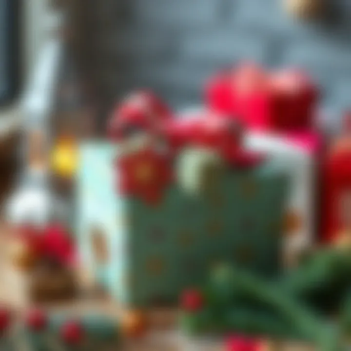 Crafted gift box with decorative elements