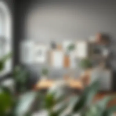 A beautifully arranged workspace with gray accents that inspire creativity