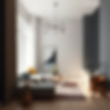 Stylish minimalist design enhancing the sense of space and light