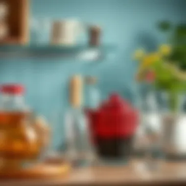 Diverse Glassware Organization Diverse types of glassware organized harmoniously