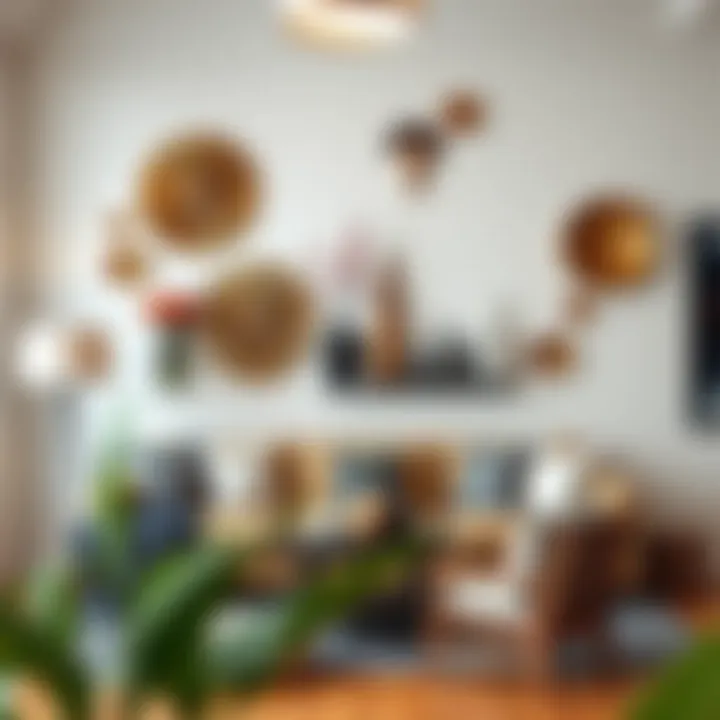 Unique wall art created with DIY projects