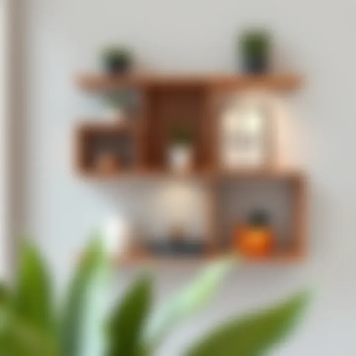 Stylish wall shelf design showcasing modern decor