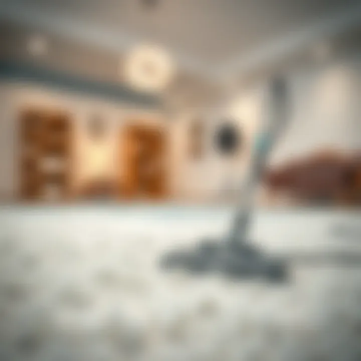 Effective cleaning technique for white carpets