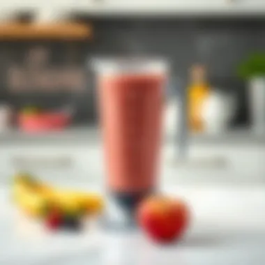 Smoothie being blended to perfection