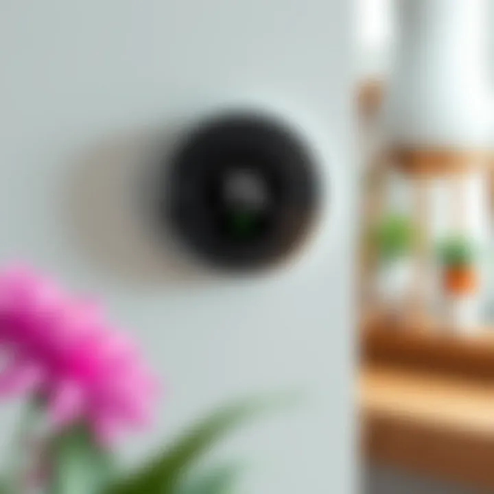 Smart thermostat controlling home temperature