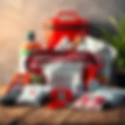 Essential supplies for an emergency kit