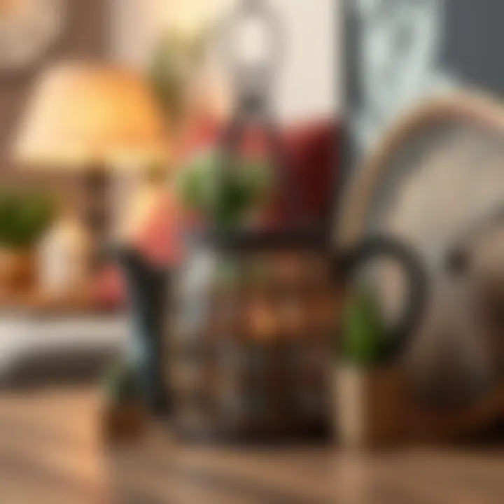 A beautifully crafted DIY home decor item