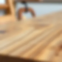 A beautifully sanded wooden surface showcasing the smooth finish achieved through sanding techniques.