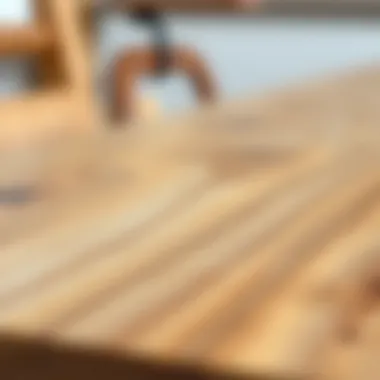 A beautifully sanded wooden surface showcasing the smooth finish achieved through sanding techniques.