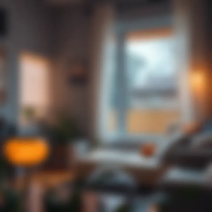 A cozy home environment enhanced by decorative window film