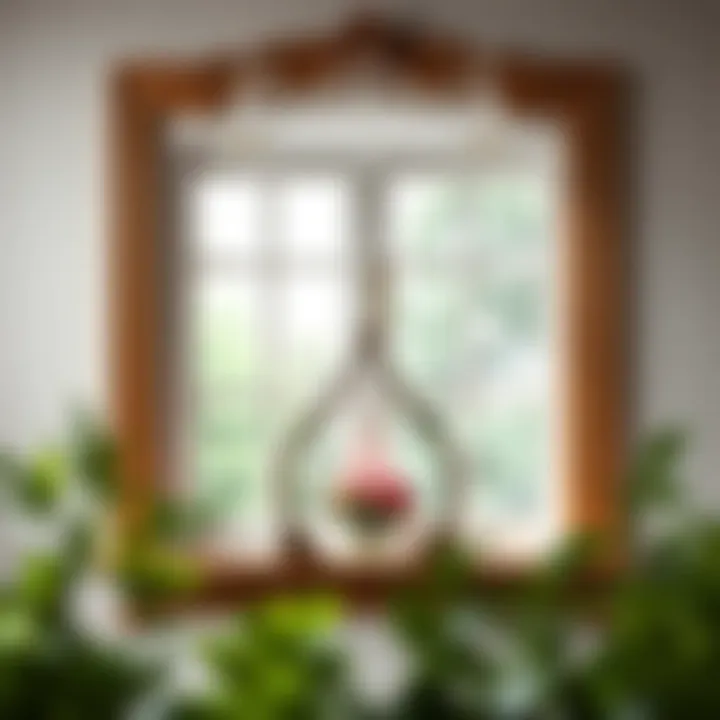 A beautifully decorated window showcasing the finished film application