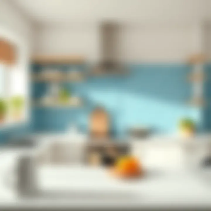 A bright and inviting kitchen emphasizing cleanliness and order.