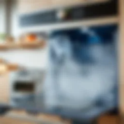 A kitchen with a clean oven, free of odors