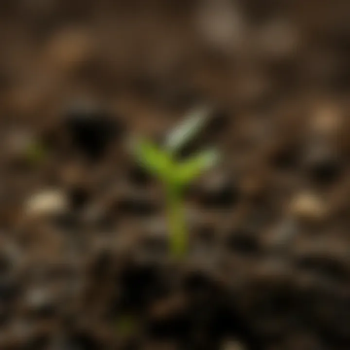 Sprout emergence from soil