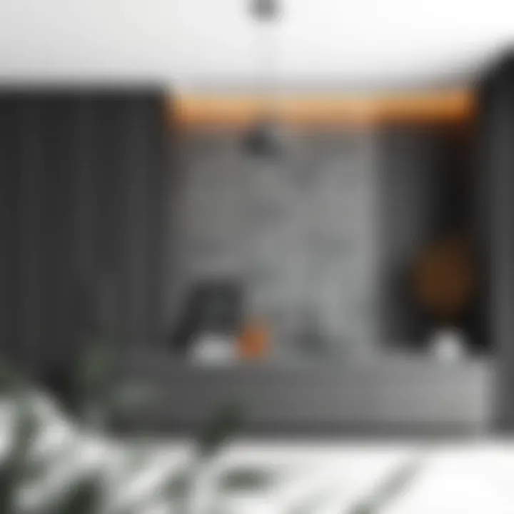 DIY project incorporating grey anthracite materials and textures