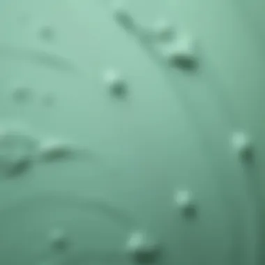 Close-up of grey green paint texture