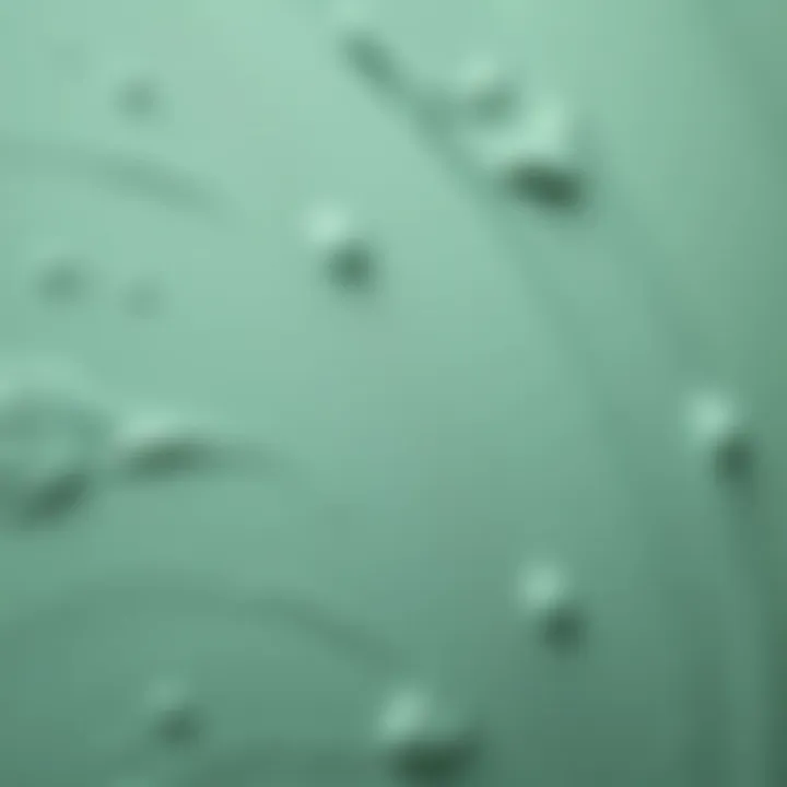 Close-up of grey green paint texture