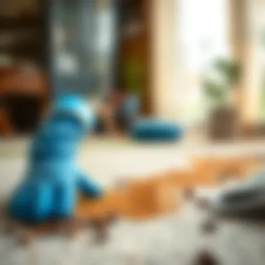 Detailed steps to remove coffee stains from carpets