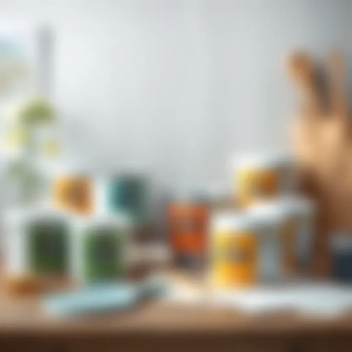 Selection of high-quality paint materials for a two coat application