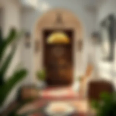 Stylish entryway with a welcoming atmosphere and unique decor