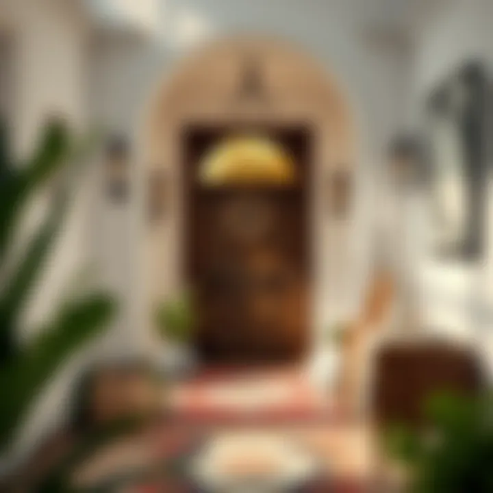 Stylish entryway with a welcoming atmosphere and unique decor